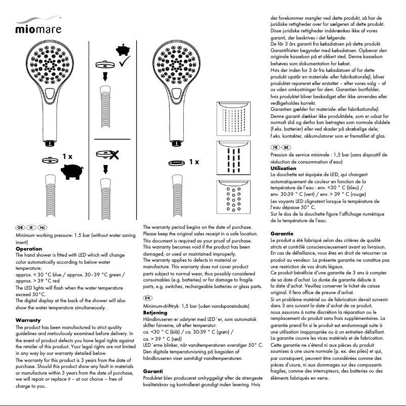 Image de la première page du manuel de l'appareil HG02267