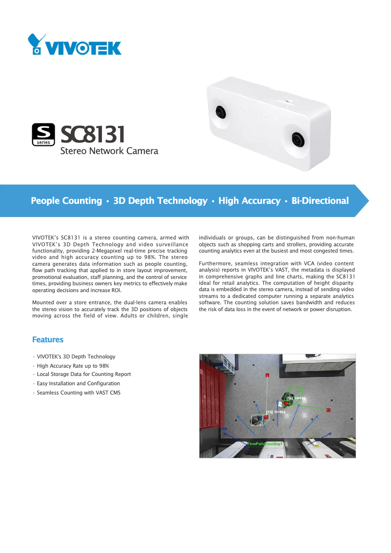 Page 1 de la notice Manuel utilisateur Vivotek SC8131