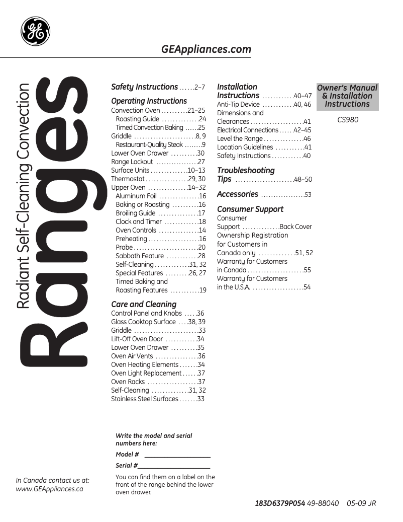 Image de la première page du manuel de l'appareil Café CS980SNSS