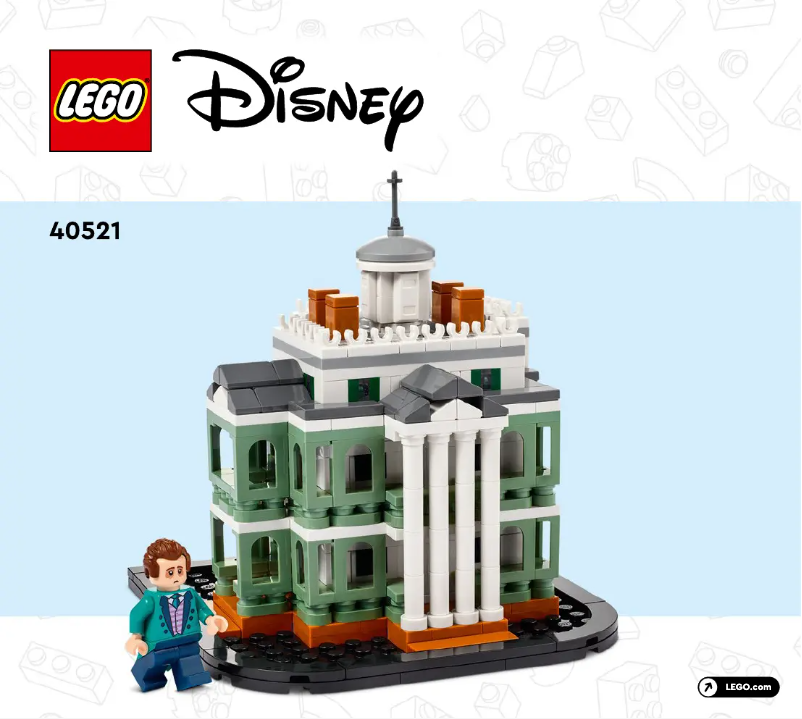 Page 1 de la notice Manuel utilisateur Lego Disney 40521