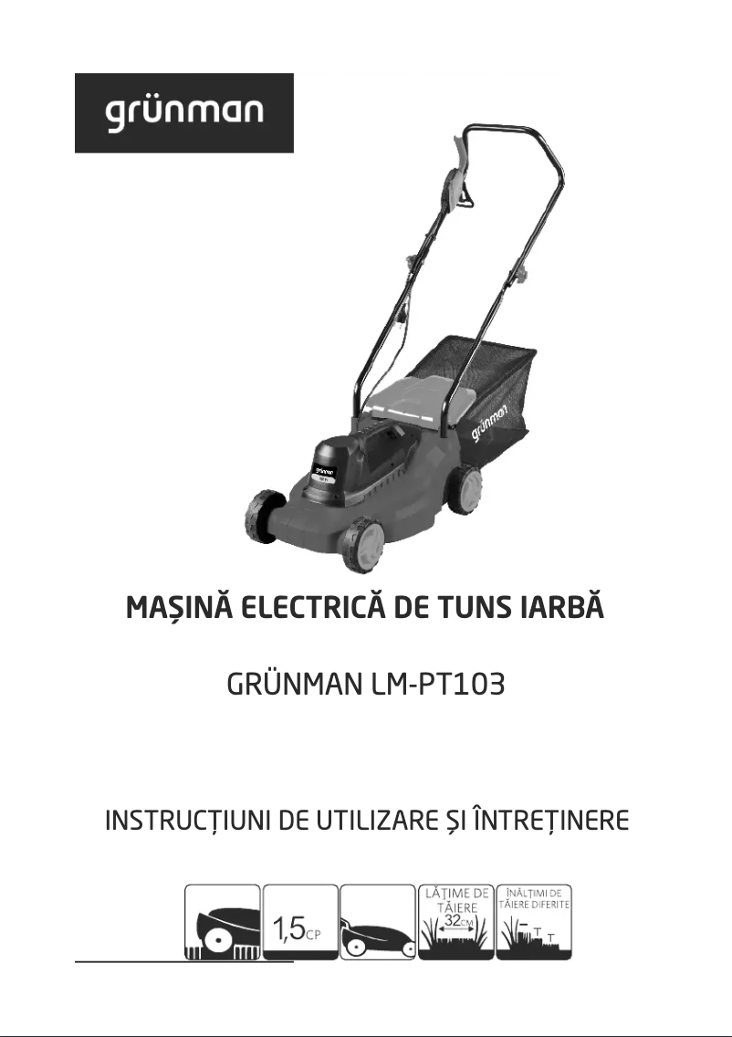 Página 1 del manual Manual de usuario Grünman LM-PT103
