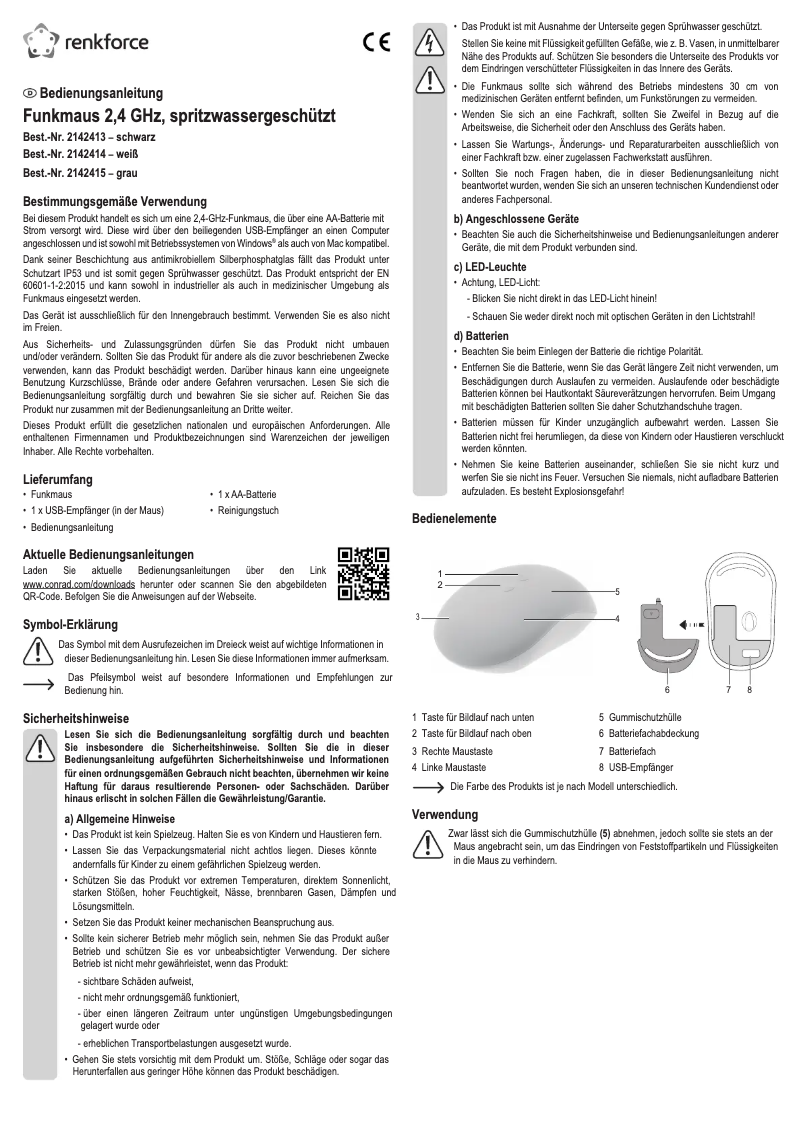 Image de la première page du manuel de l'appareil 2142415