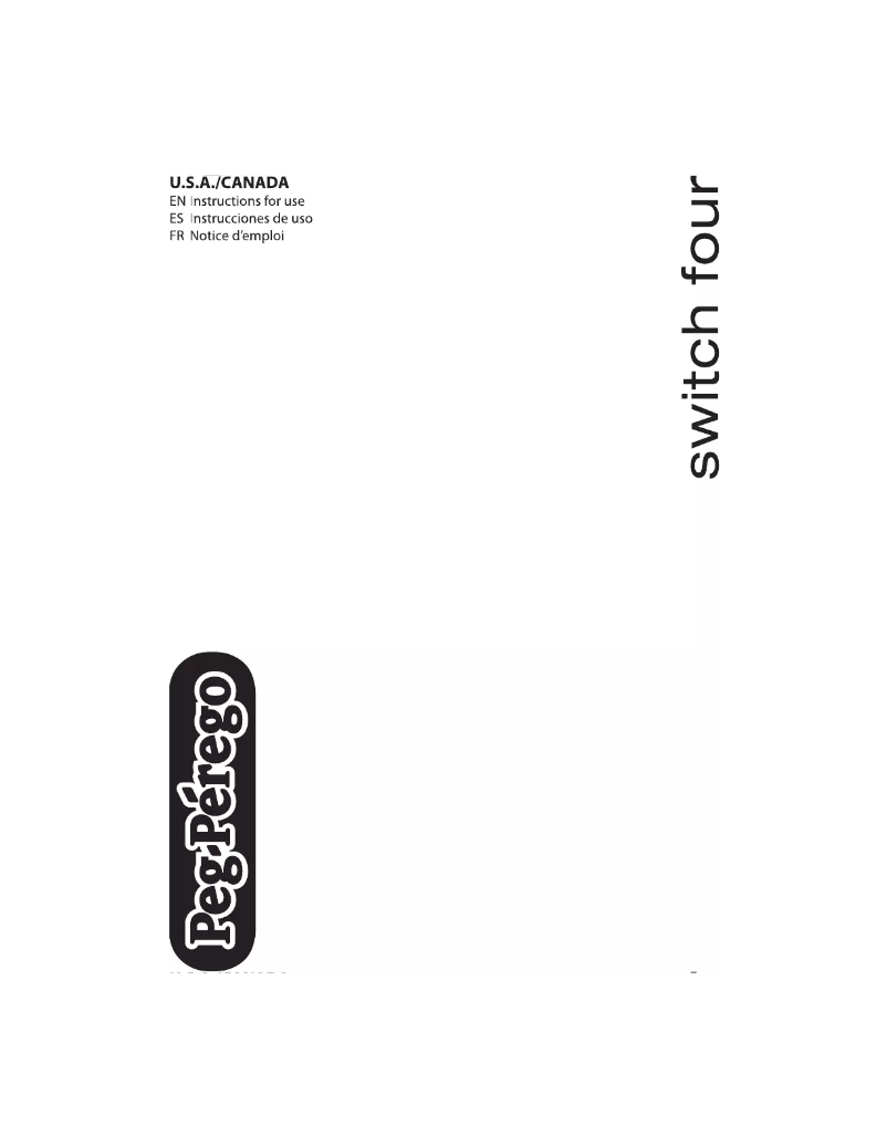 Page 1 de la notice Manuel utilisateur Peg Perego Switch Four