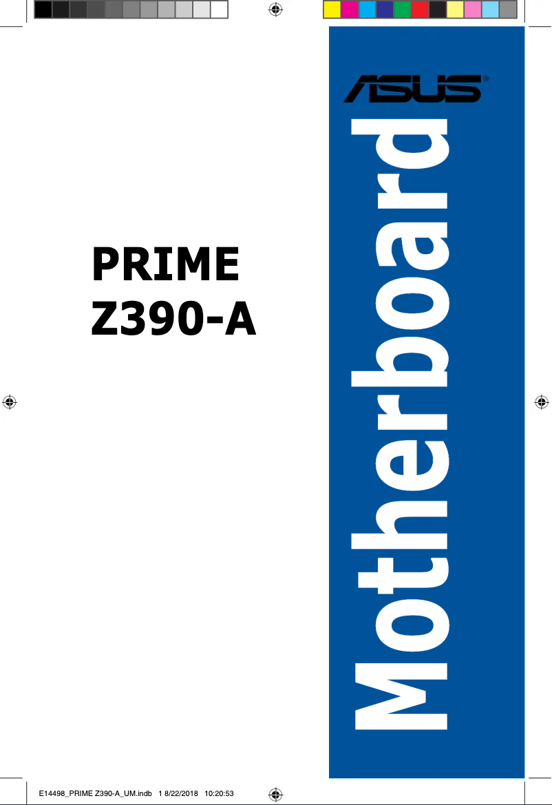 Page 1 de la notice Manuel utilisateur Asus Prime Z390-A