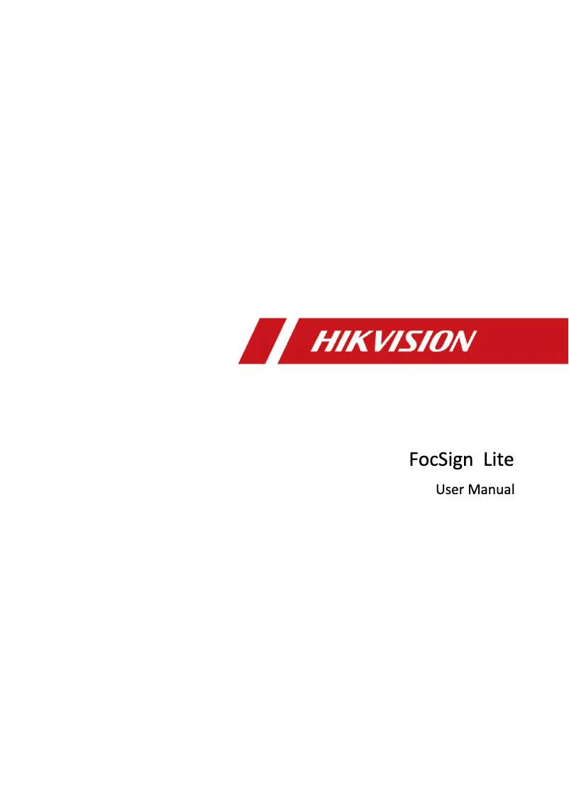 Page n°1 - Manuel utilisateur Hikvision DS-D6022FN-B