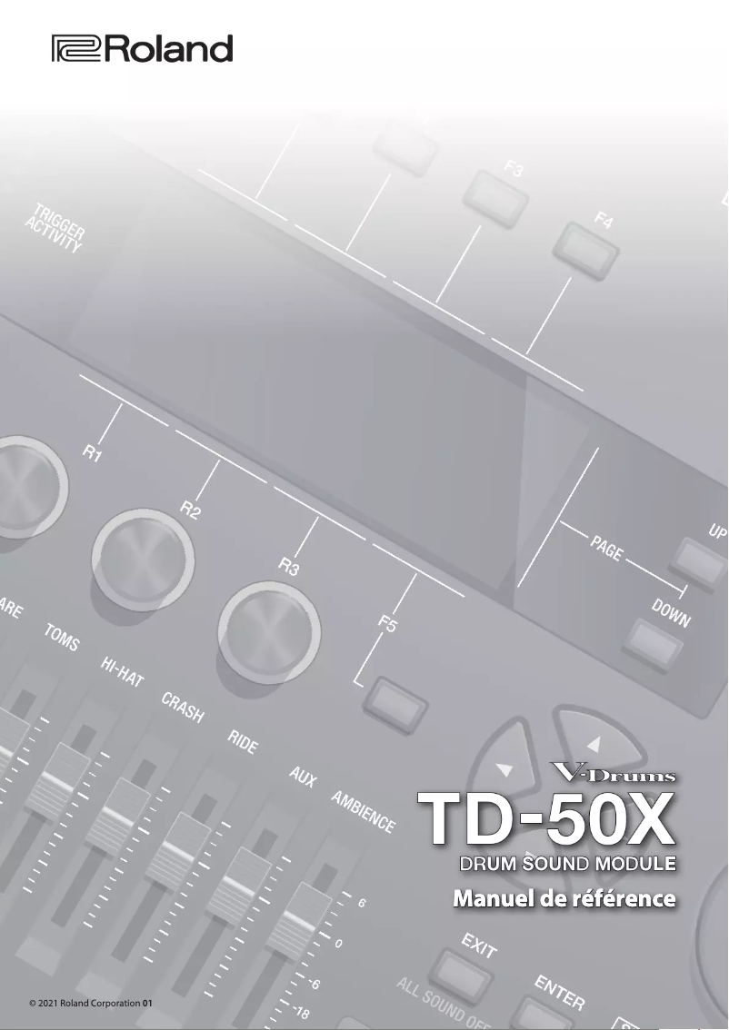 Page n°1 - Manuel utilisateur Roland TD-50KV2