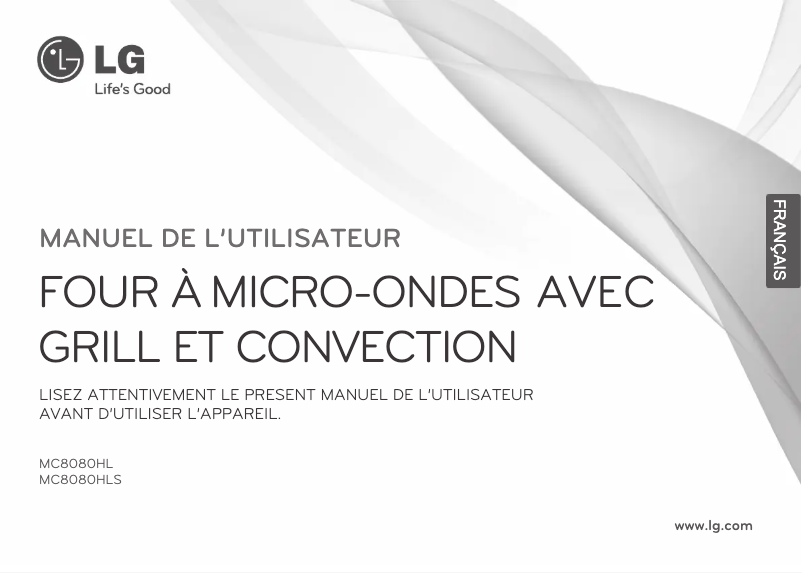 Page n°1 - Manuel utilisateur LG MC8080HLS