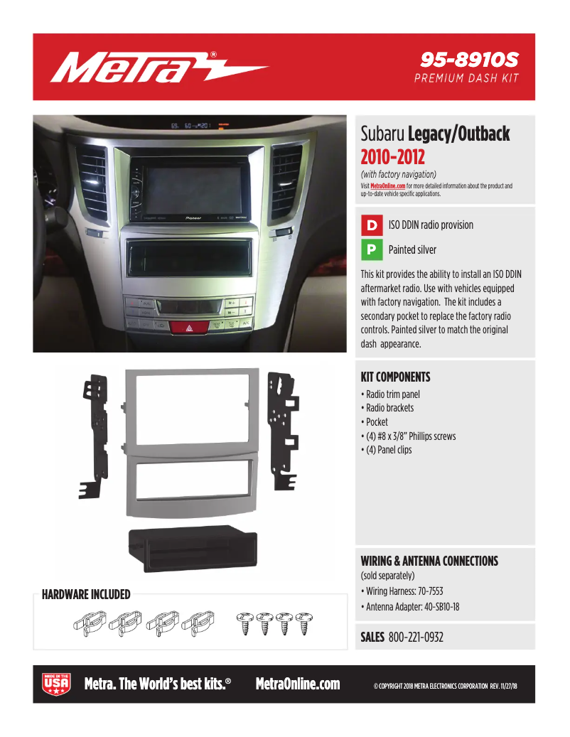 Image de la première page du manuel de l'appareil 95-8910S