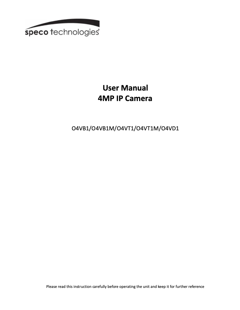 Image de la première page du manuel de l'appareil O4VD1