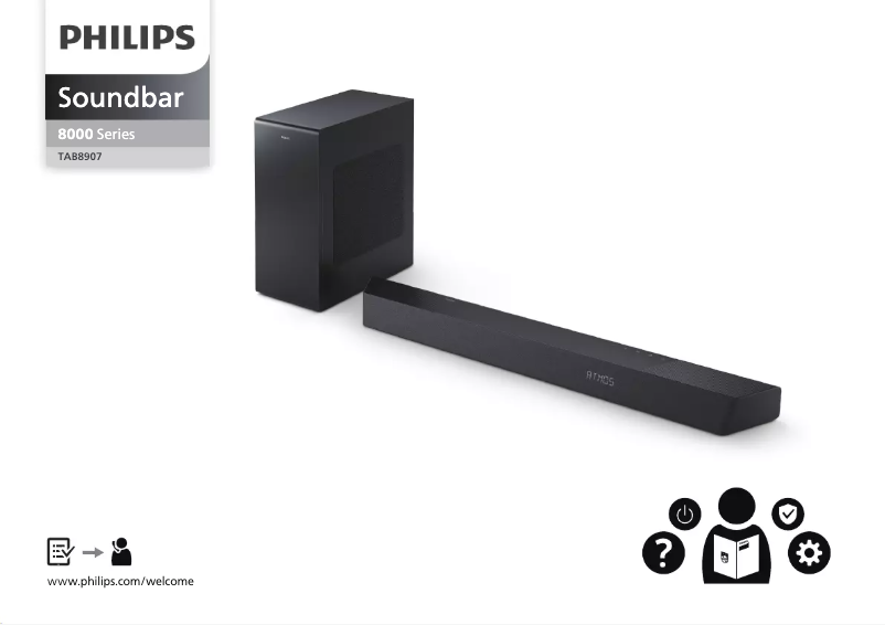 Page n°1 - Guide de démarrage rapide Philips TAB8907