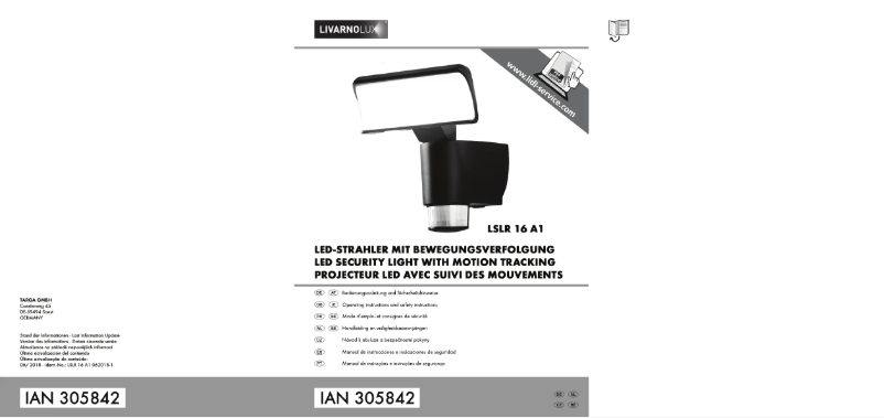 Image de la première page du manuel de l'appareil IAN 305842