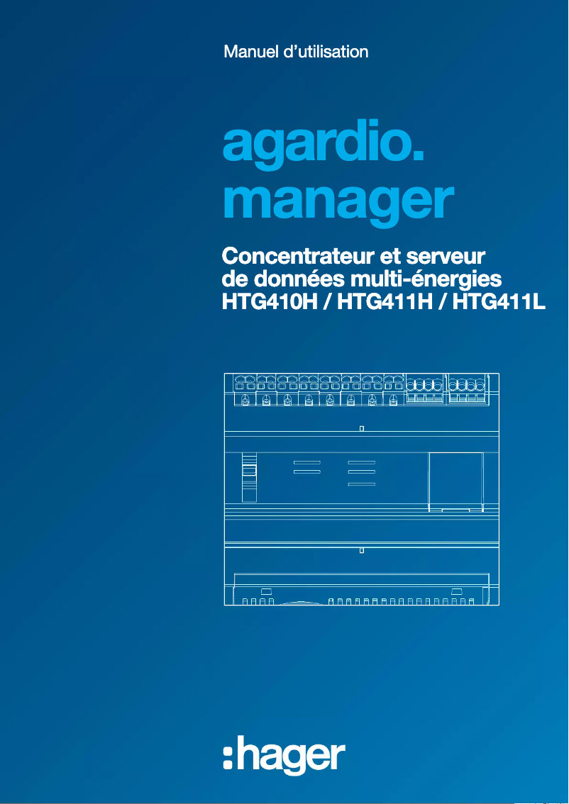 Page 1 de la notice Manuel utilisateur Hager HTG411H