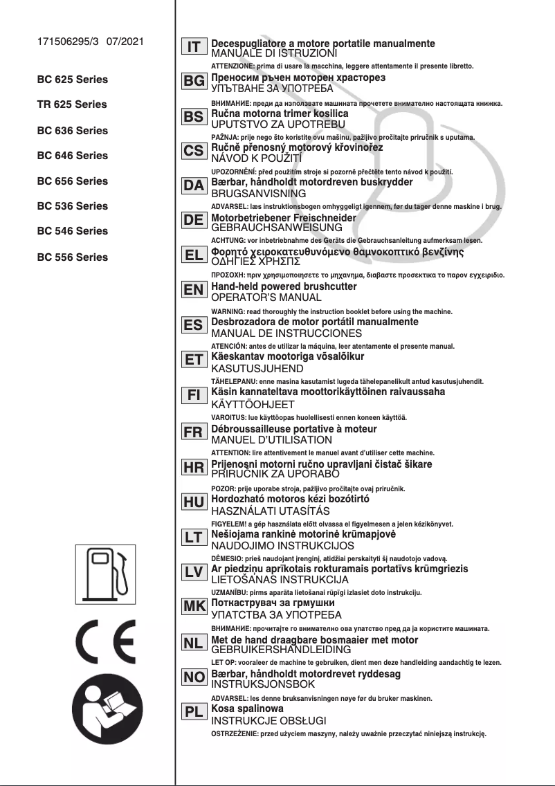 Page n°1 - Manuel utilisateur Stiga SBC 636