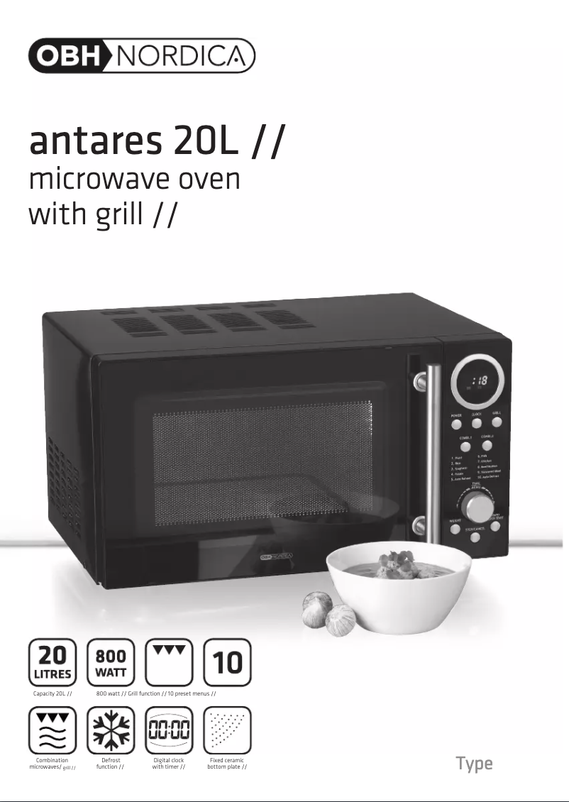 Página 1 del manual Manual de usuario OBH Nordica Antares