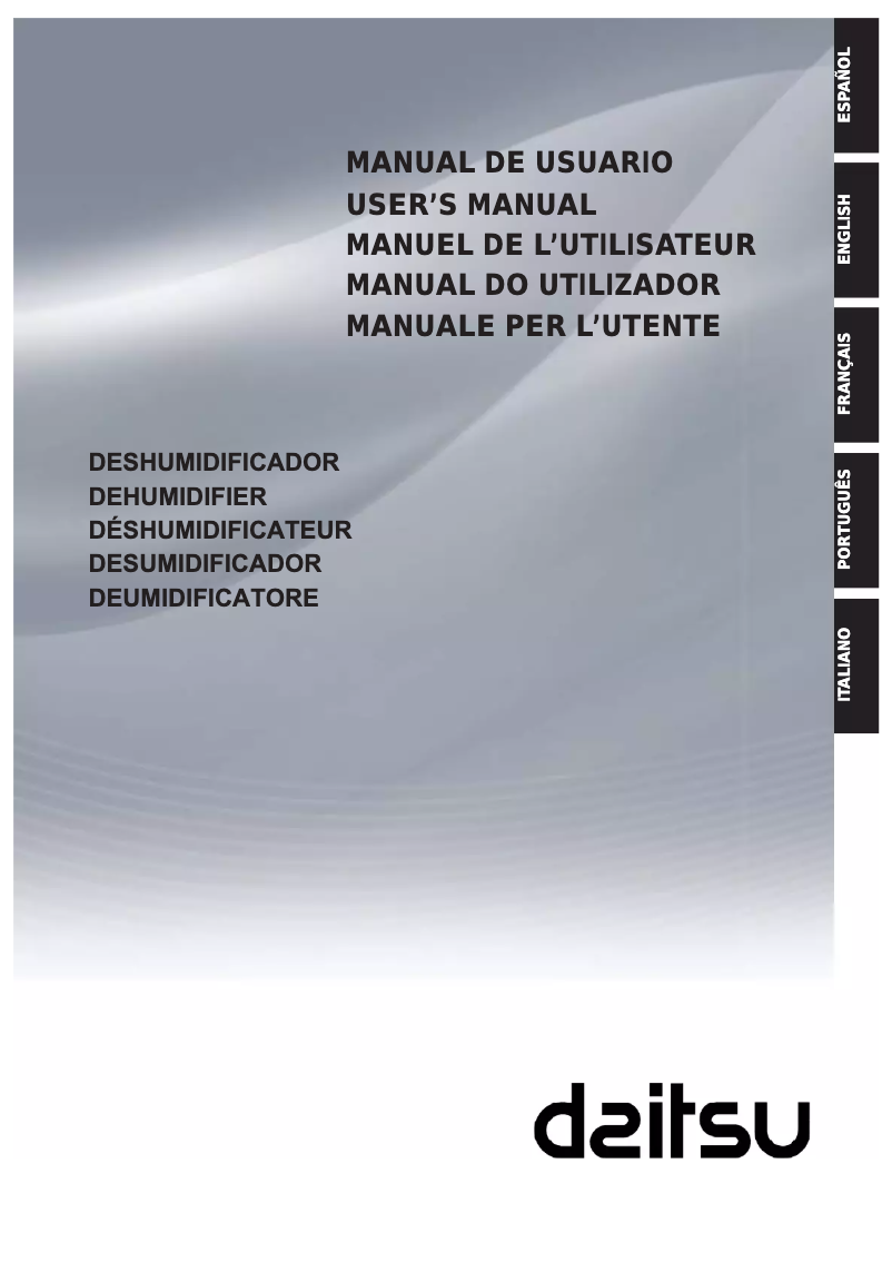 Page n°1 - Manuel utilisateur Daitsu ADDH-20