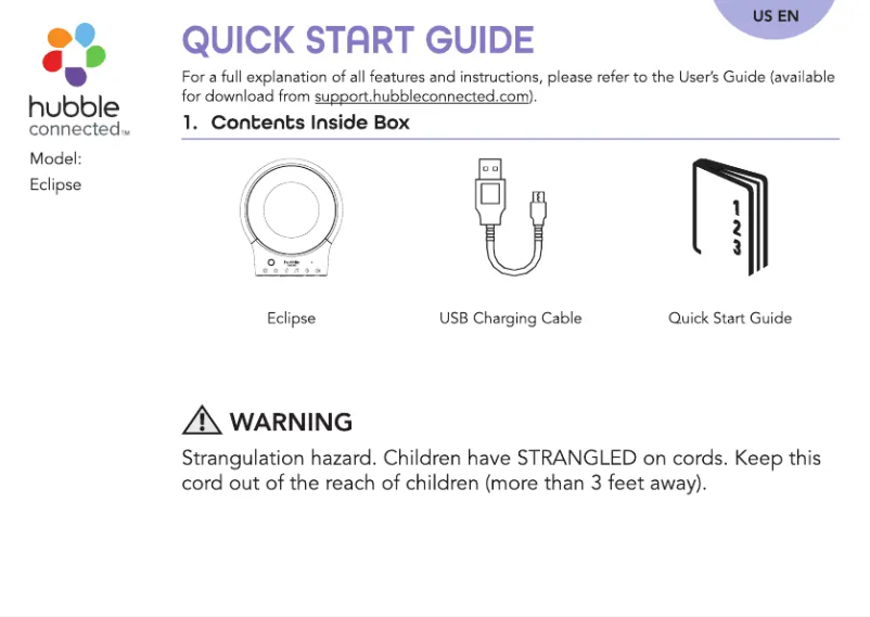 Page 1 de la notice Manuel utilisateur Oricom Eclipse OBHSSOO