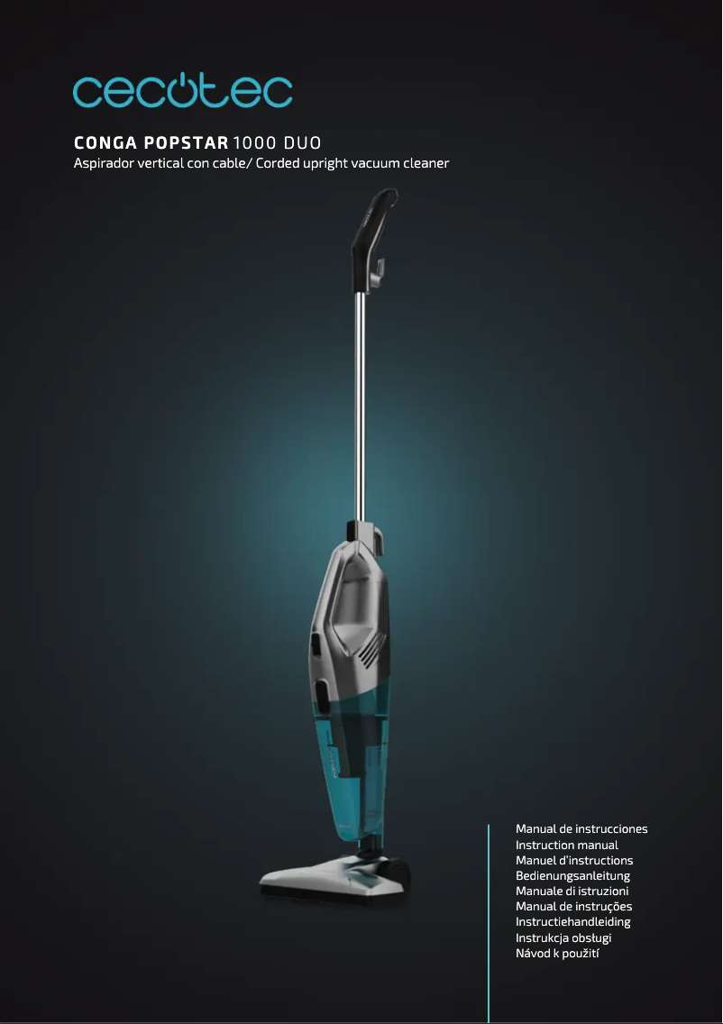 Page n°1 - Manuel utilisateur Cecotec Conga Popstar 1000 DuoStick Easy