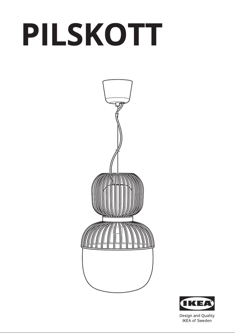 Page 1 de la notice Manuel utilisateur Ikea PILBLIXT 704.999.44