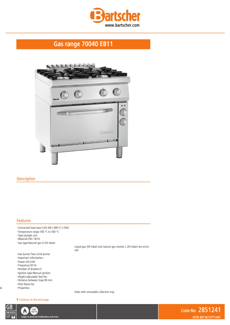 Image de la première page du manuel de l'appareil 2851241