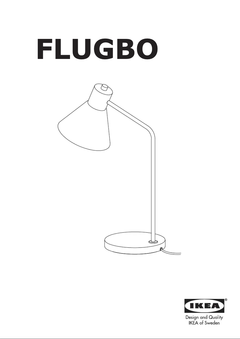 Page 1 de la notice Manuel utilisateur Ikea FLUGBO 605.139.74