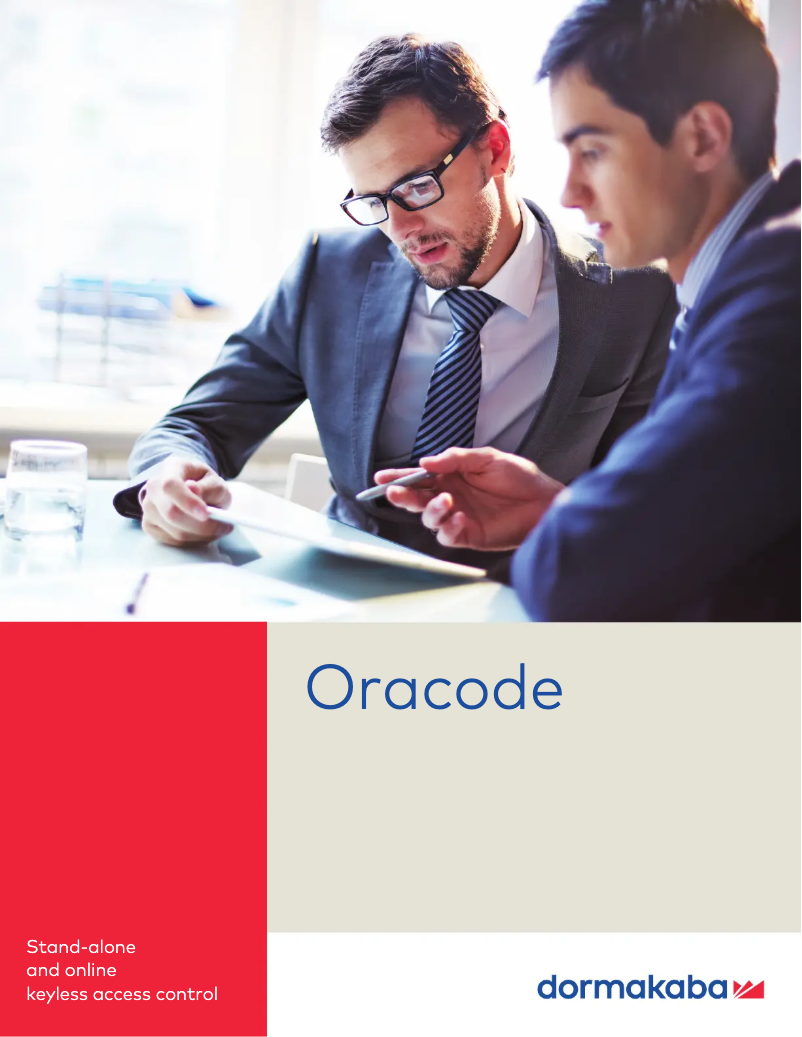 Image de la première page du manuel de l'appareil Oracode