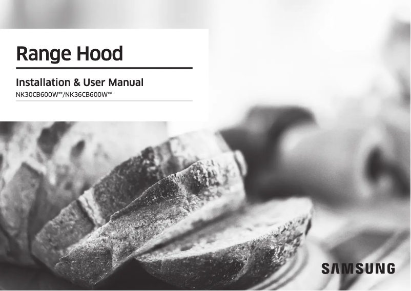 Page 1 de la notice Guide d'installation Samsung NK36CB600W12