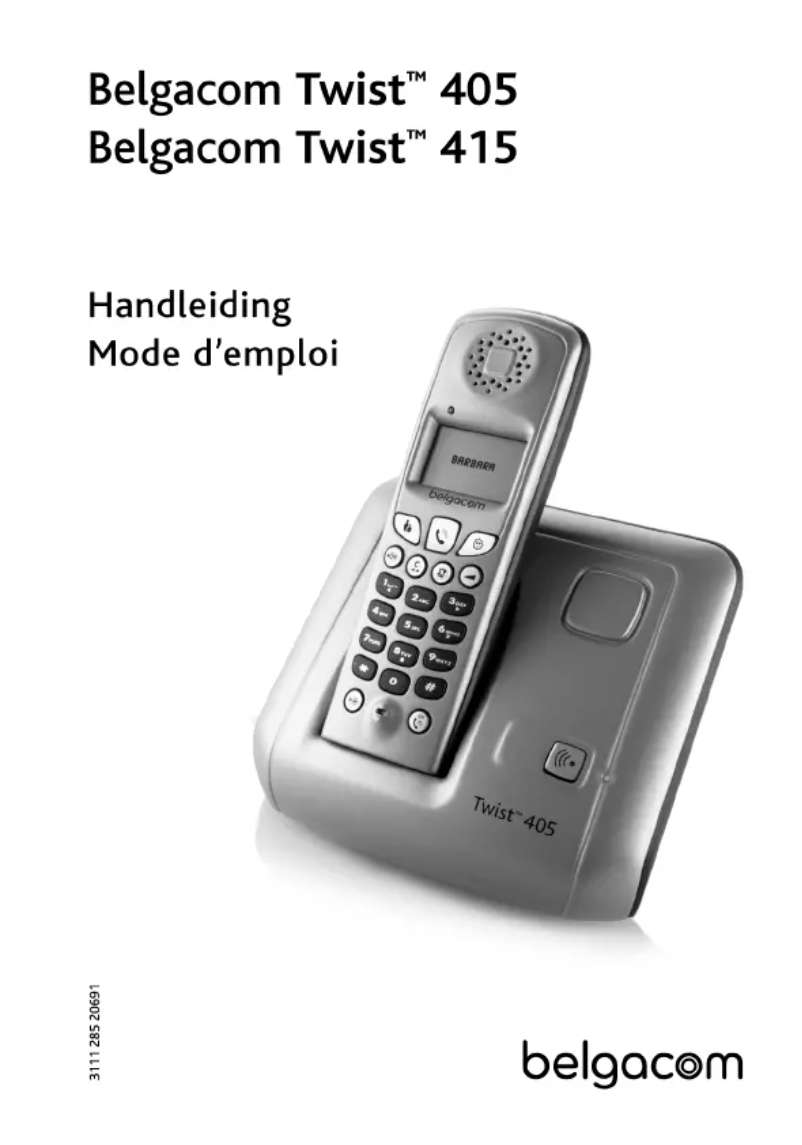 Página 1 del manual Manual de usuario Belgacom Twist 415