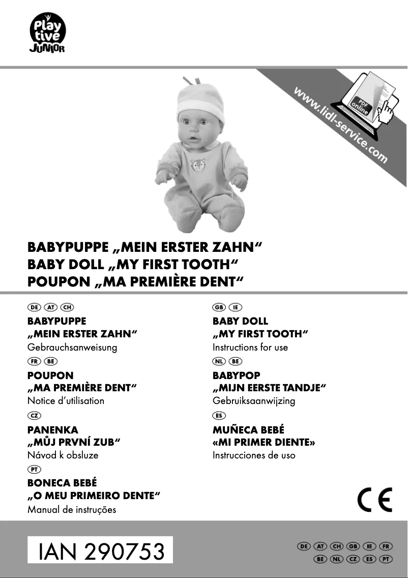 Page 1 de la notice Manuel utilisateur Playtive IAN 290753