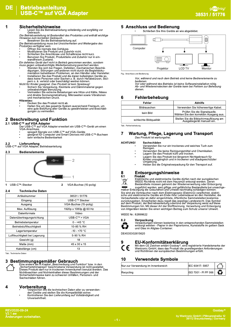 First page image of the manual for 51776