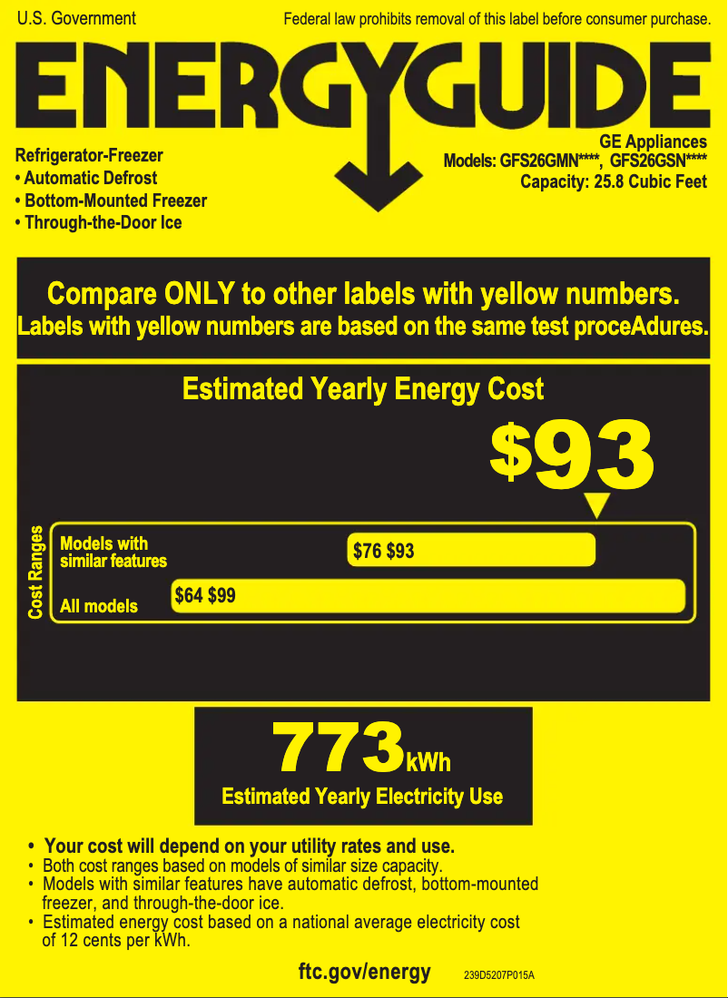 Image de la première page du manuel de l'appareil GFS26GSNSS