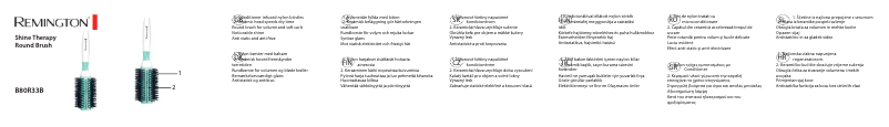 Page 1 de la notice Manuel utilisateur Remington Shine Therapy B80R33B