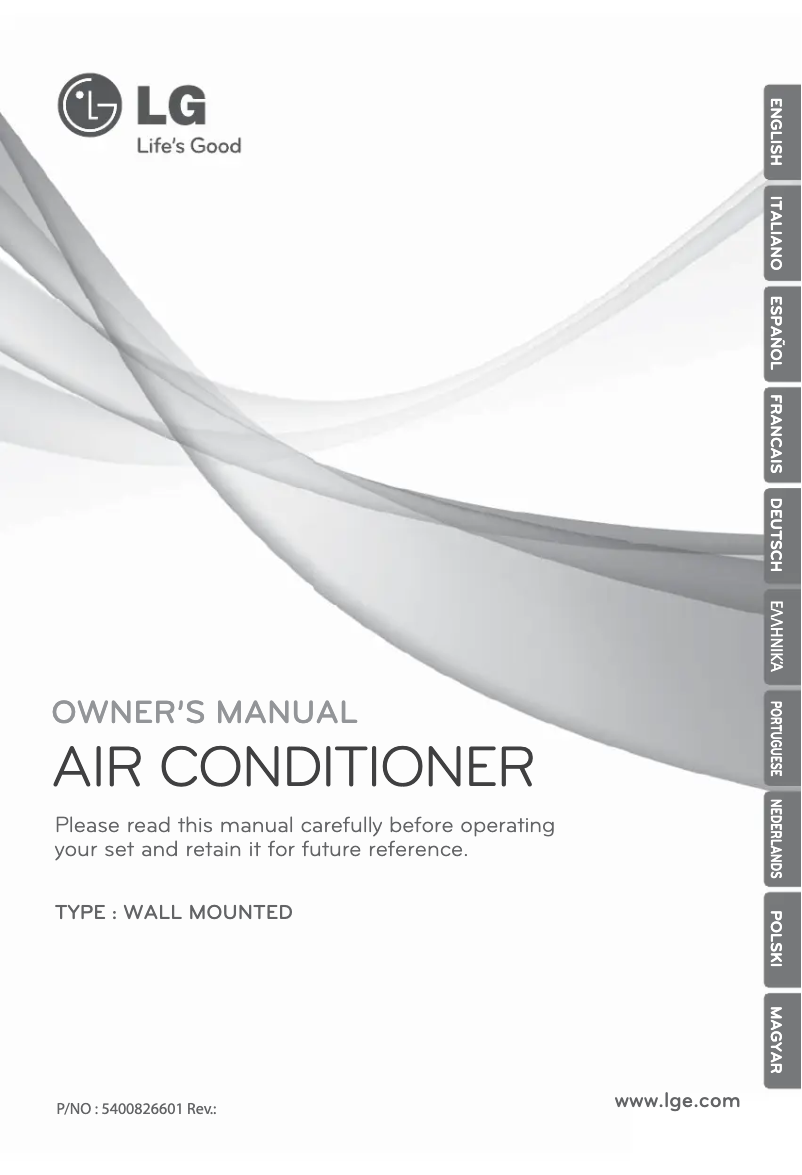 Page 1 de la notice Manuel utilisateur LG S09BF