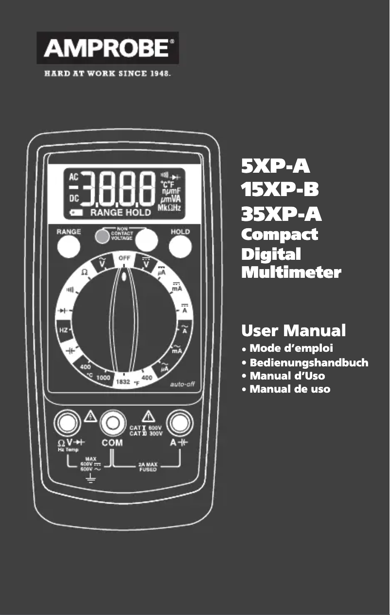 Image de la première page du manuel de l'appareil 5XP-A