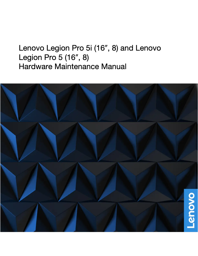 Page n°1 - Manuel utilisateur Lenovo Legion 5 Pro
