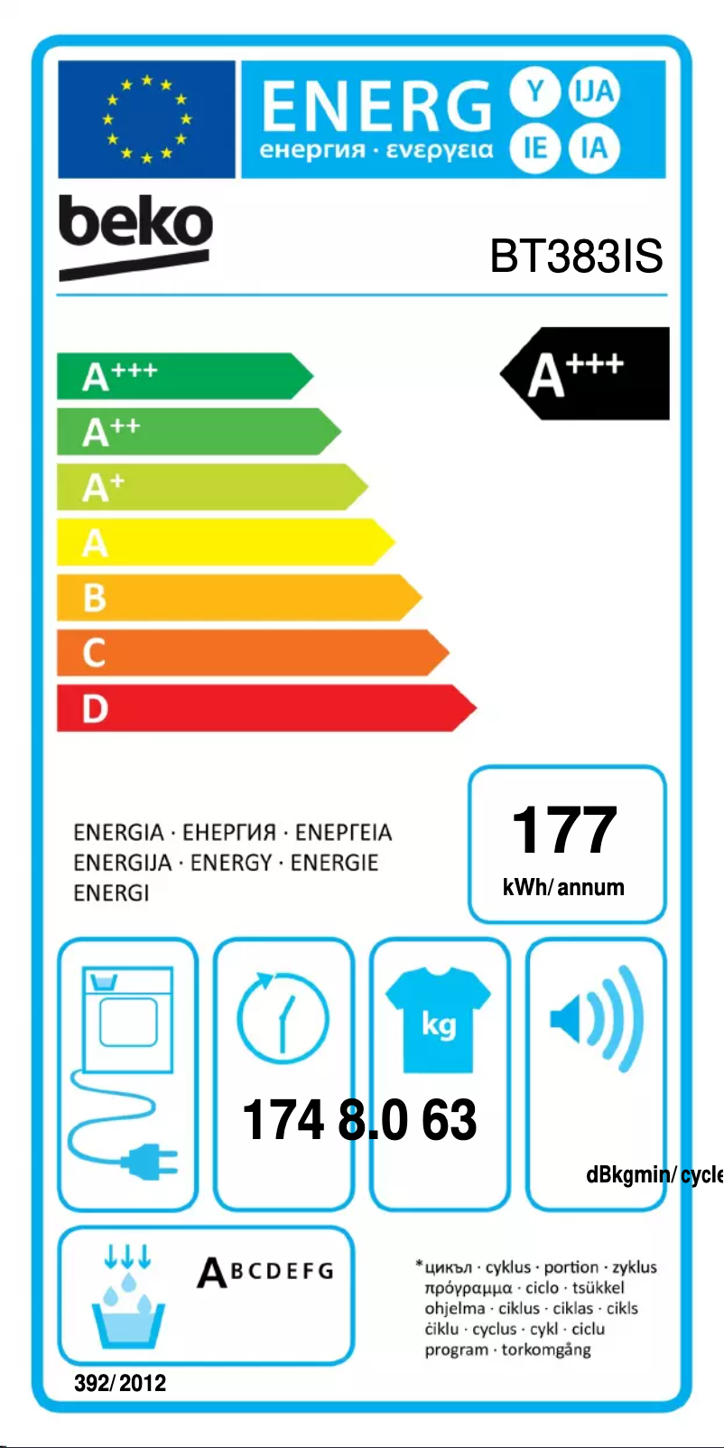 Image de la première page du manuel de l'appareil BT383IS