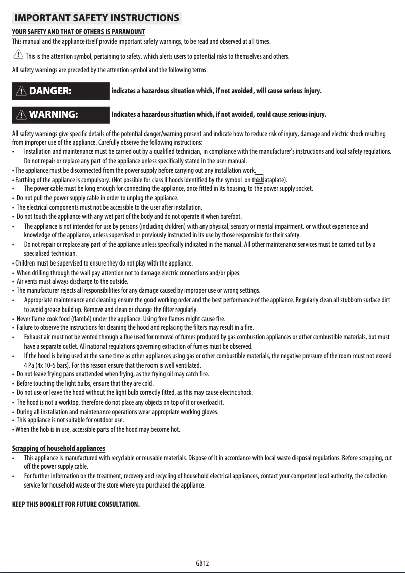 Image de la première page du manuel de l'appareil DBRI 6910 IXL