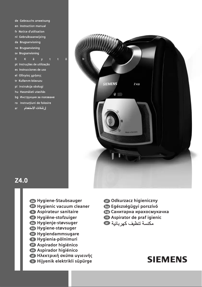 Image de la première page du manuel de l'appareil VSZ4G1423