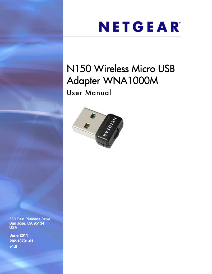 Page n°1 - Mode d'emploi Netgear WNA1000M