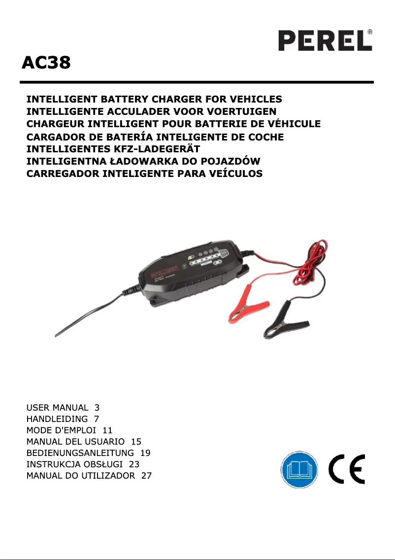 Page 1 de la notice Manuel utilisateur Perel AC38