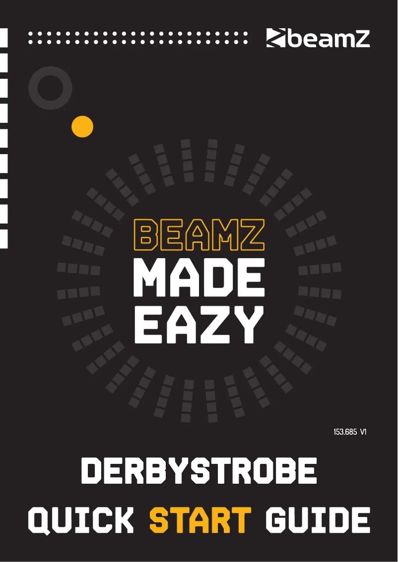 Page 1 de la notice Guide de démarrage rapide BeamZ DerbyStrobe