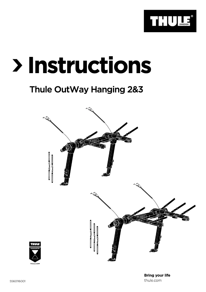Page 1 of the manual User Manual Thule OutWay Hanging 2