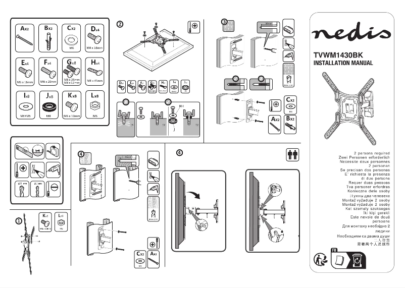 Image de la première page du manuel de l'appareil TVWM1430BK