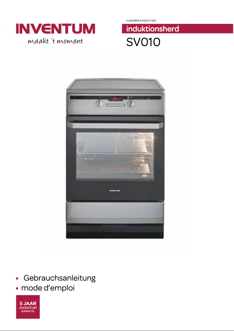 Image de la première page du manuel de l'appareil SV010