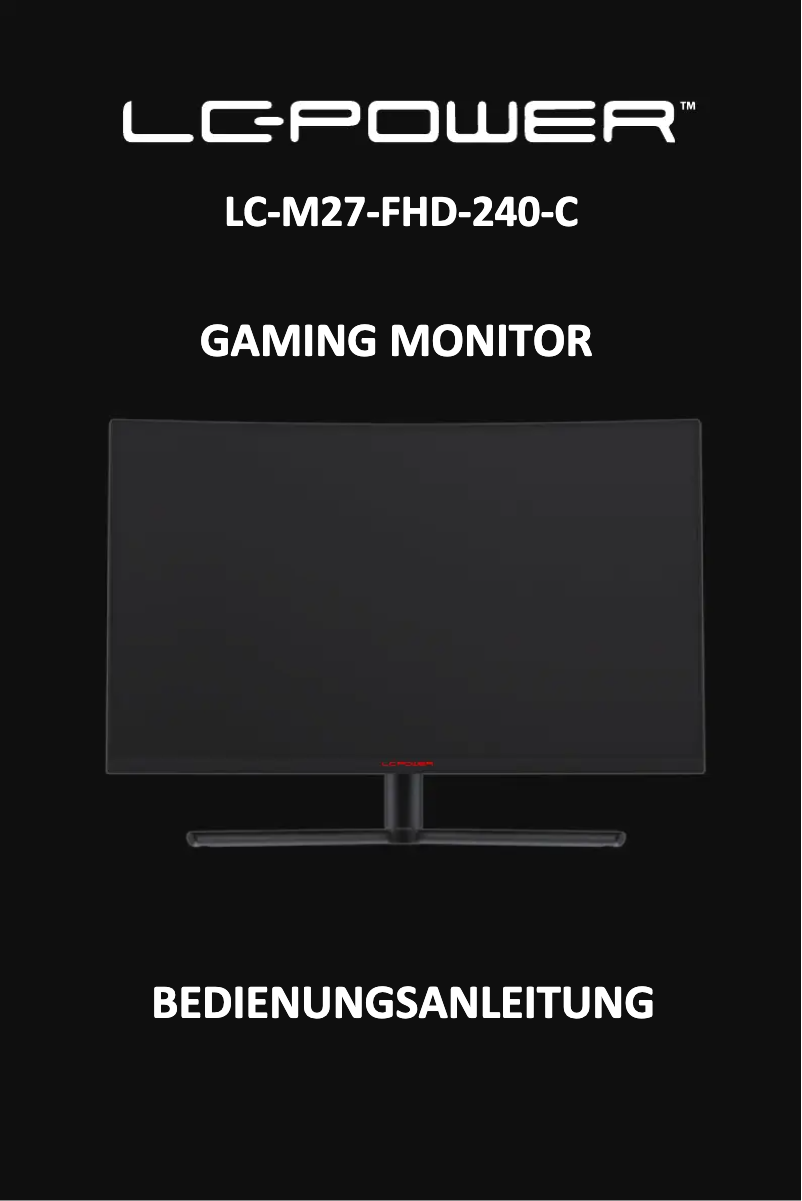 Page 1 de la notice Manuel utilisateur LC-Power LC-M27-FHD-240-C