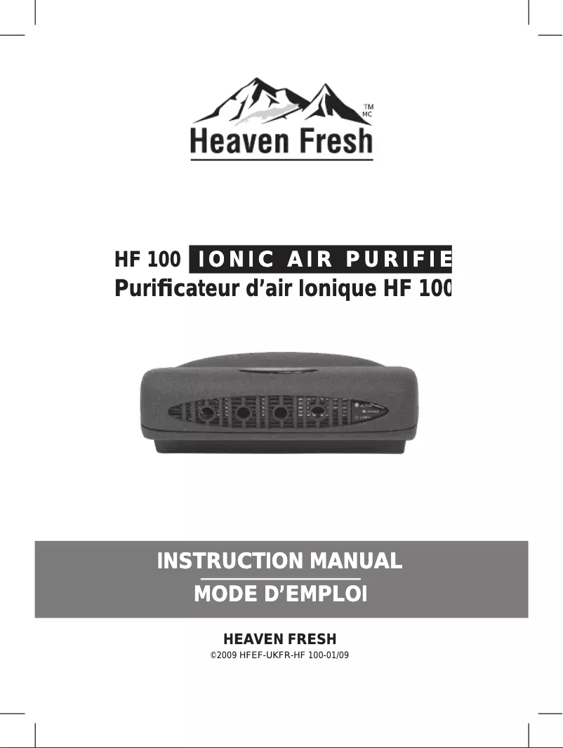 Page n°1 - Manuel utilisateur Heaven Fresh HF 100