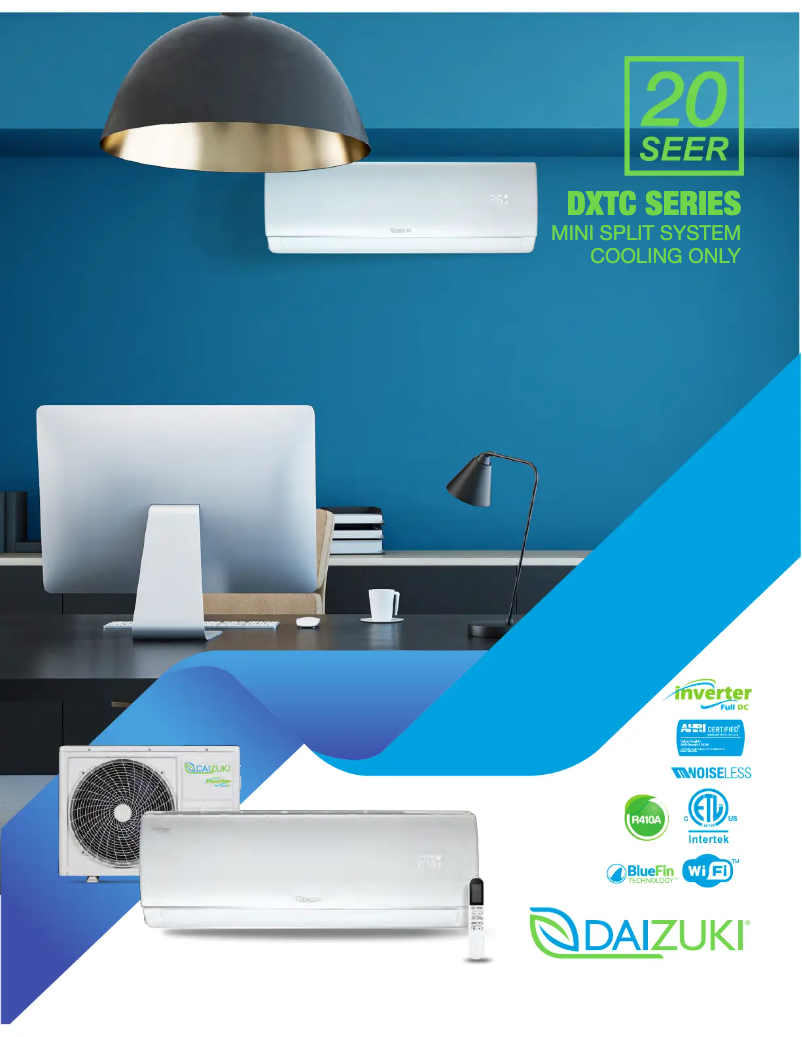 Page 1 de la notice Fiche technique Daizuki DXTC09X416-20