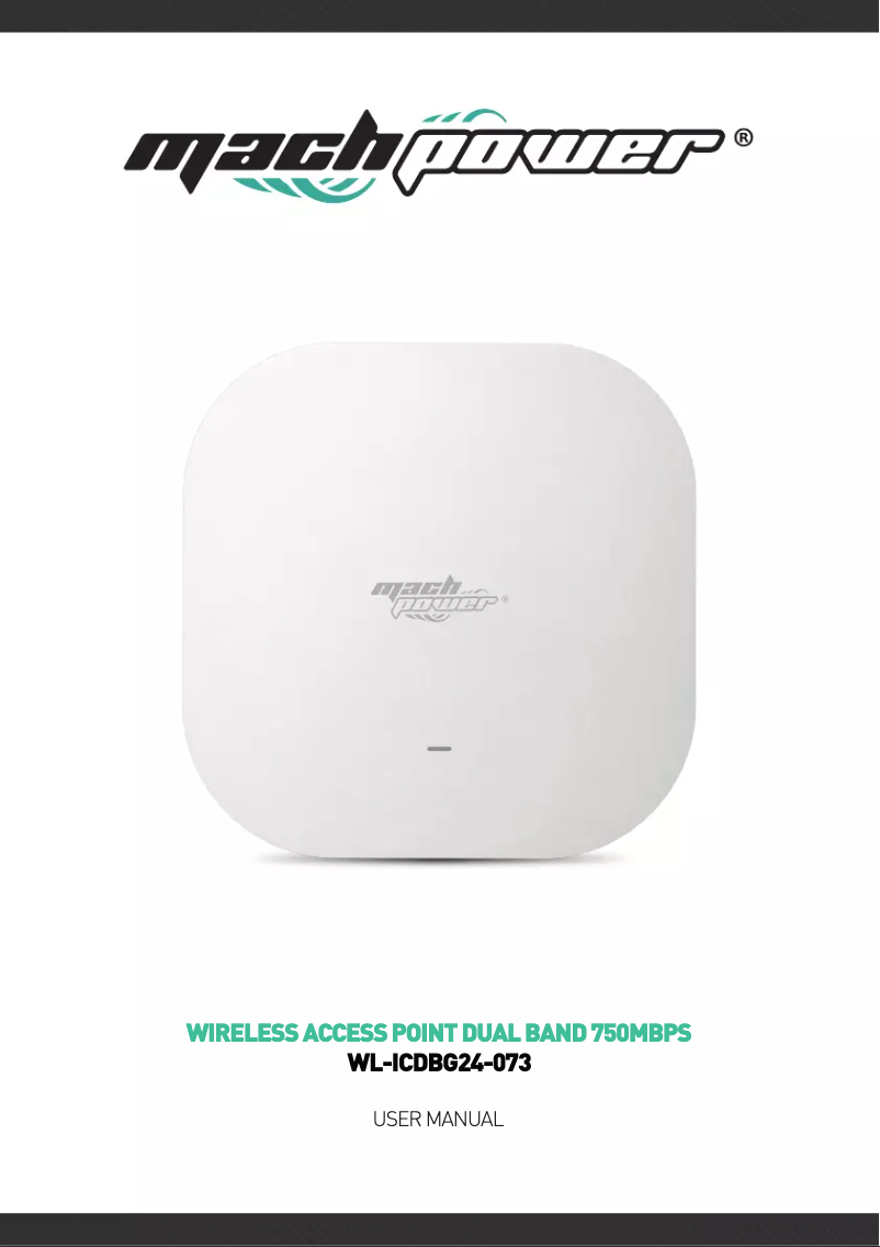 Image de la première page du manuel de l'appareil WL-ICDBG24-073