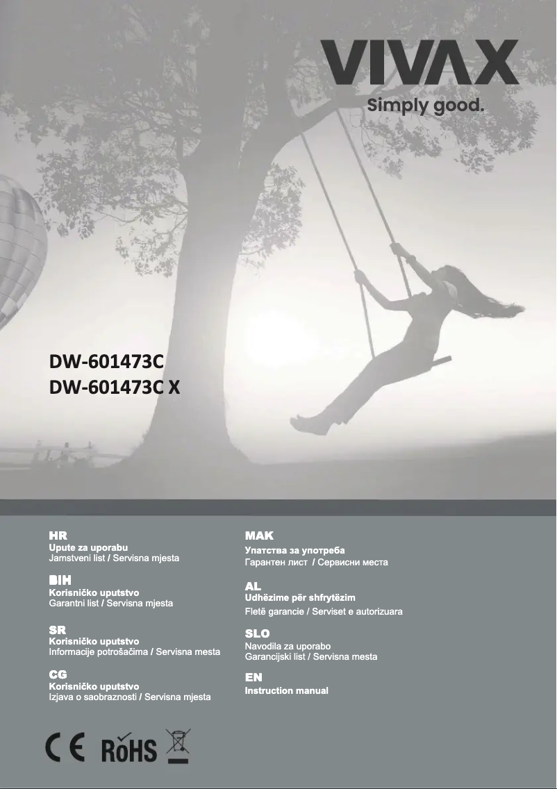 Page n°1 - Manuel utilisateur Vivax DW-601473C X