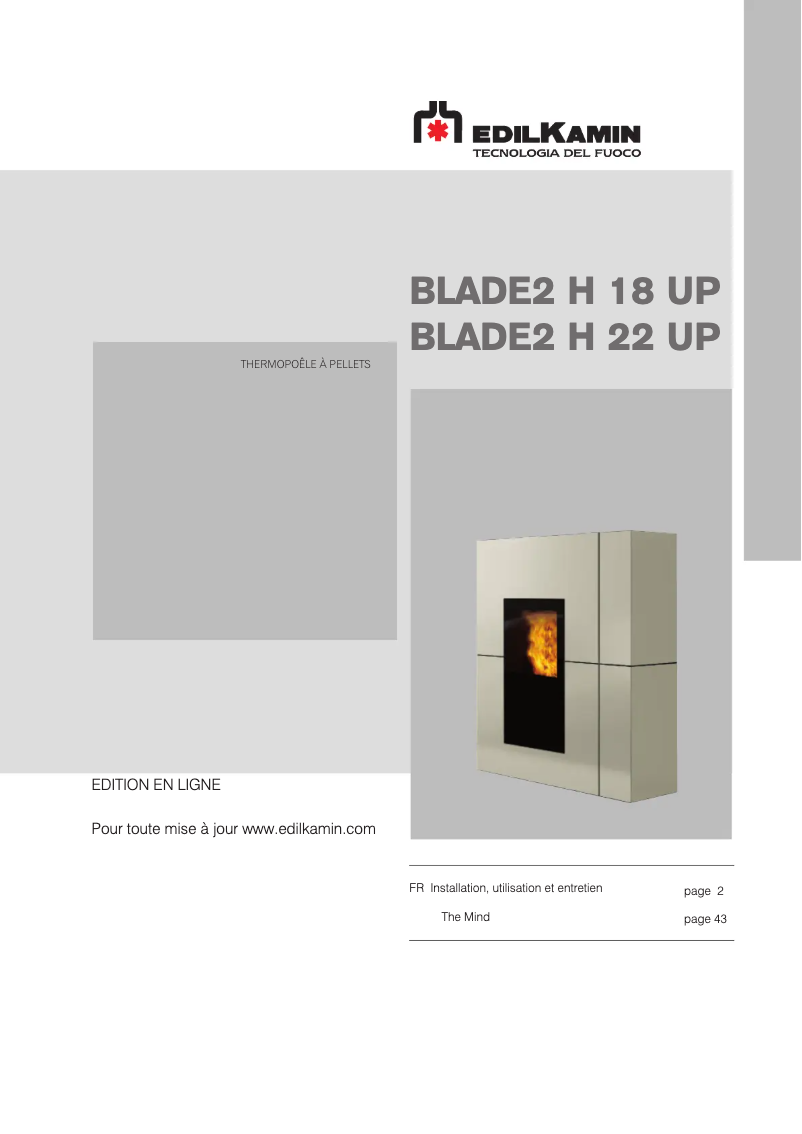 Imagen de la primera página del manual del dispositivo BLADE2 H 22 UP