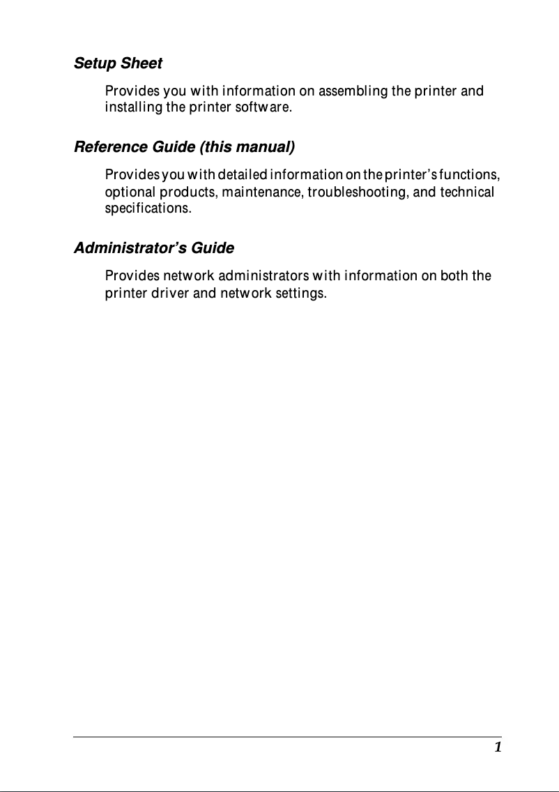 Imagen de la primera página del manual del dispositivo AcuLaser C1900